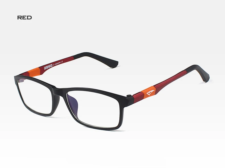 Ruowangs тип оптического очки кадры мужские очки кадр Óculos де Грау женские очки с диоптриями frame - Цвет оправы: red  temple