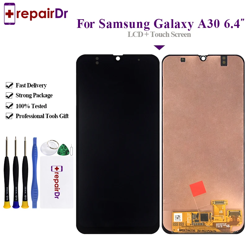 

Tested For Samsung Galaxy A30 A305/DS A305F A305FD A305A Display Touch Screen Digitizer Assembly For Samsung A30 lcd Screen