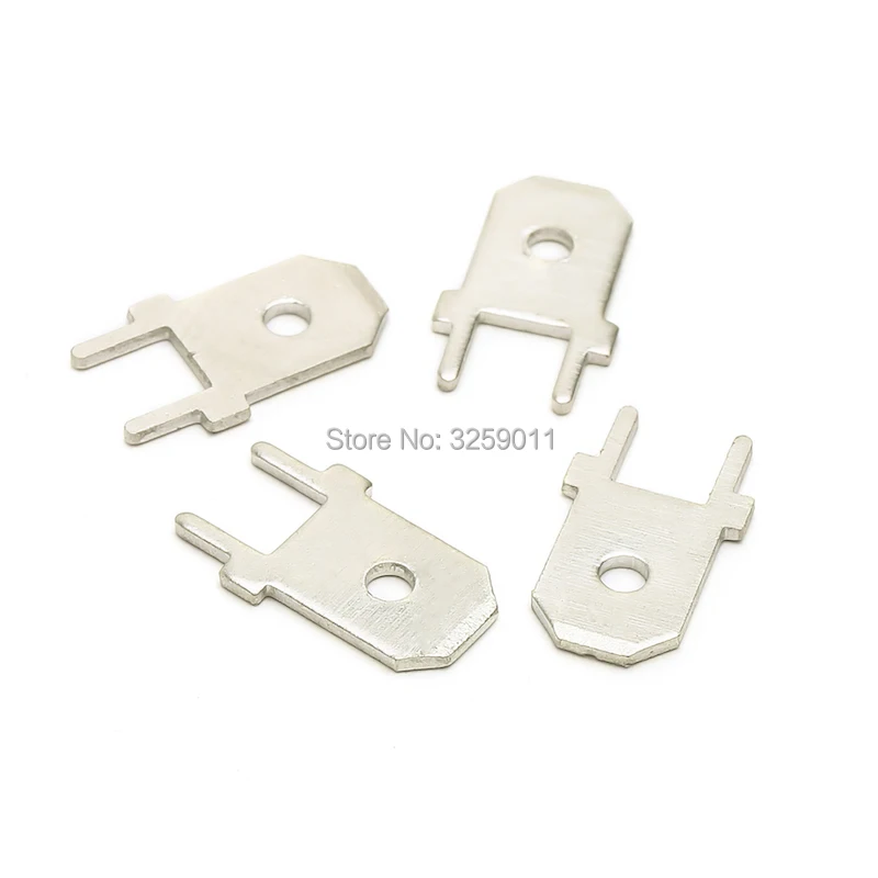 

500PCS DJ61 6.3mm Series Wire Connector Crimp Electric Lighting use for Automotive Cars With Joints Copper Junction Terminal