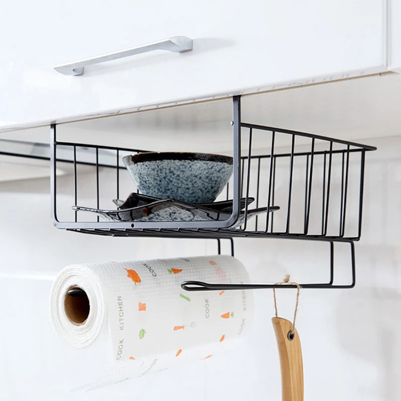 

Multi Functional Iron Home Storage Basket Cabinet Storage Rack Durable Wire Kitchen Rack Organizer Cupboard Storage Shelf