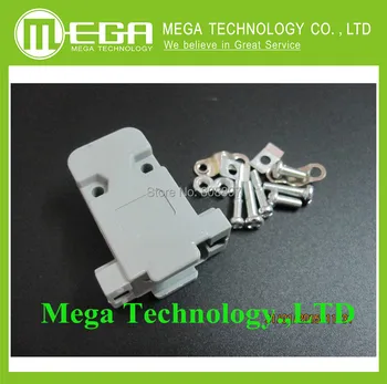 

10 PCS DB9 9 Pin Male Solder Cup and Plastic Hood Cover RS232 Connector