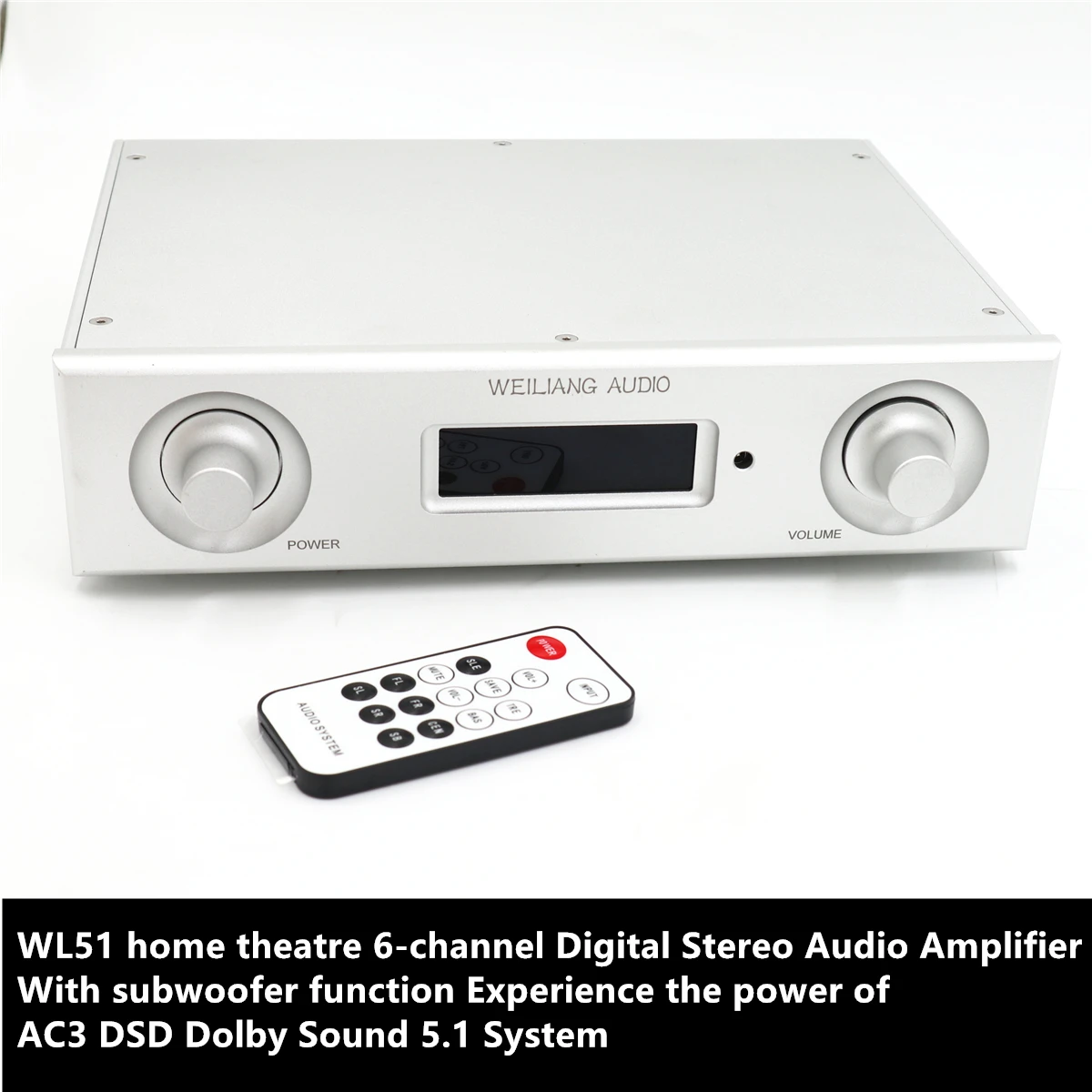 WL51 5 1 6 ти канальный цифровой стерео аудио усилитель с 100 Вт сабвуфер DSD Dolby звук