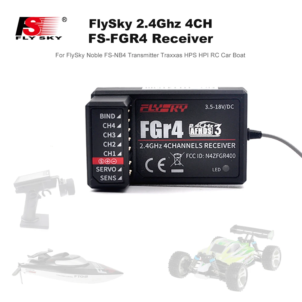 

2.4Ghz 4CH FlySky FS-FGR4 Receiver AFHDS3 for FlySky Noble FS-NB4 Transmitter