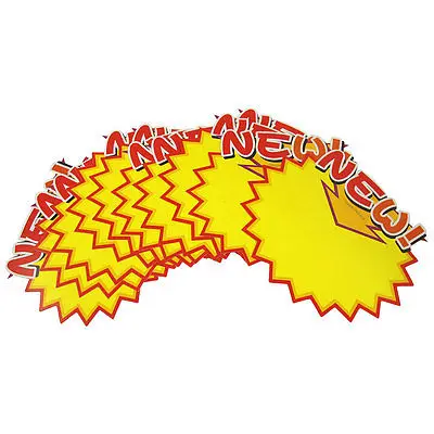 

Shops New Pattern Serrated Brim Advertising Pop Price Tags Red Yellow