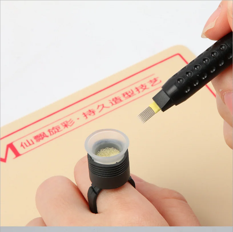 

20PCS New design U18 Makeup Tools Disposable pen Macroblading Tools Permanent Make Up Eyebrow Tattoo Hair Stroke pack ink cup