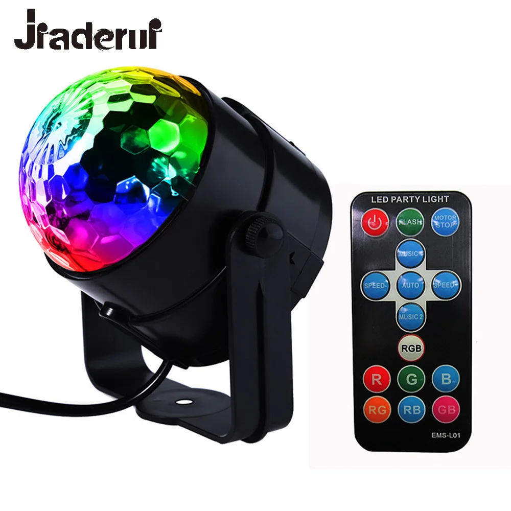 Jiaderui LED DJ дискотечный шар Вечерние огни сценические 3 Вт 240 в 7 видов цветов