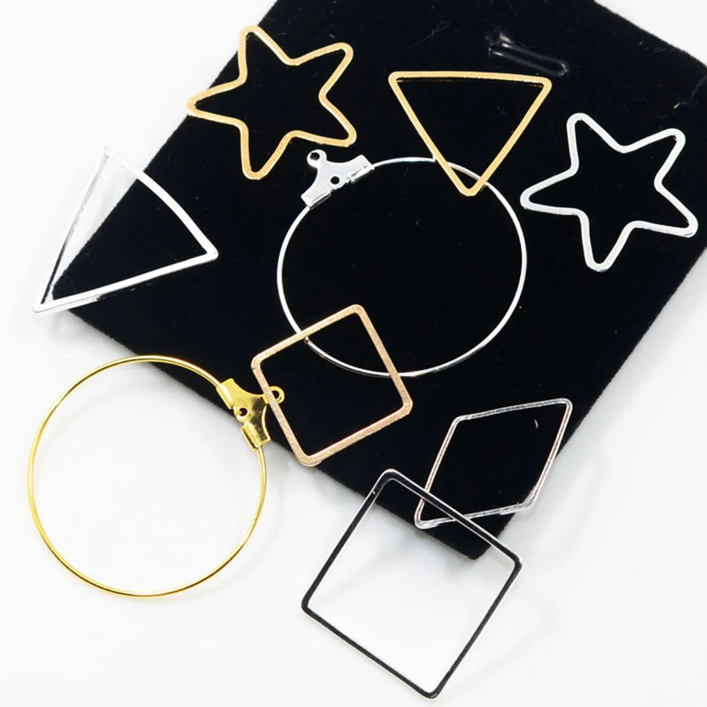 

36 Pieces Simple Geometric Earring Findings for Women Geometric Earring Findings Fashion Jewelry for Valentine Day Gifts