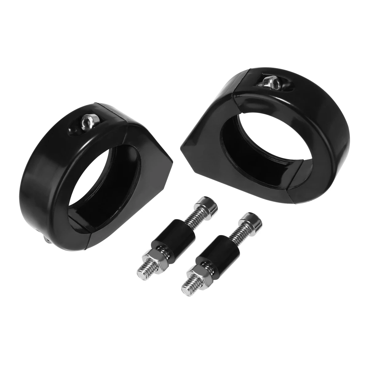 

For Honda For Yamaha 2pcs 39mm Turn Signal Lamp Mount Bracket Front Fork Clamps Black Plastic Moto Accessories Mayitr