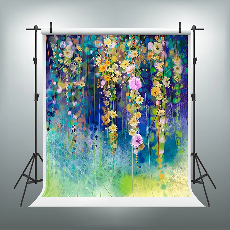 Valentine's Day Photography Backdrops Hanging Flowers Party Photo