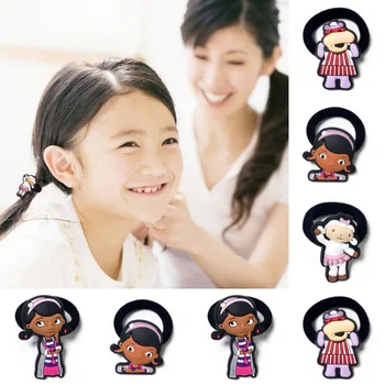 

Mix style 100pcs/lot Mickey Princess Horse Baby Girls Hair Accessories Hair Bands Elastic Hair Ropes Girls Party Small Gift