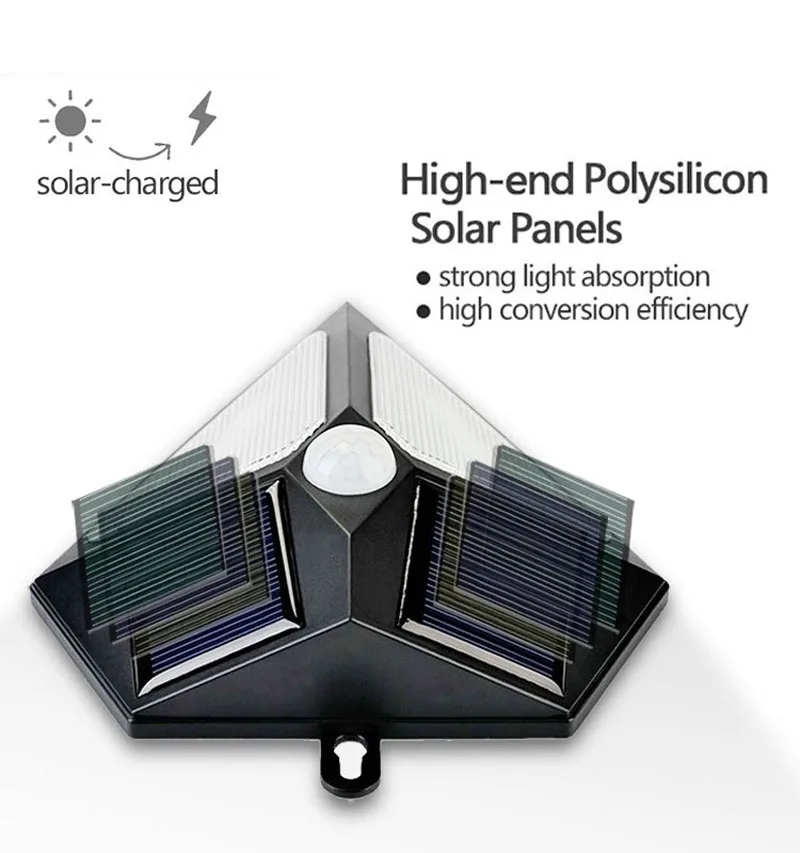 Luzes de Energia Solar ao ar Água sem Fio Luz à Prova Dcoo Livre Sensor Movimento Dwireless Segurança Diamante Design Parede Luz Varanda Lâmpada 6led Pir 9 prova dwireless água sem fio segurança diamante