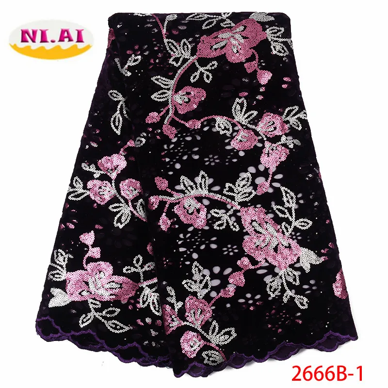 

Latest French Velvet Laces Fabrics 2019 High Quality Lace African Laces Fabric Wedding Nigerian Tulle Lace Material XY2666B-1