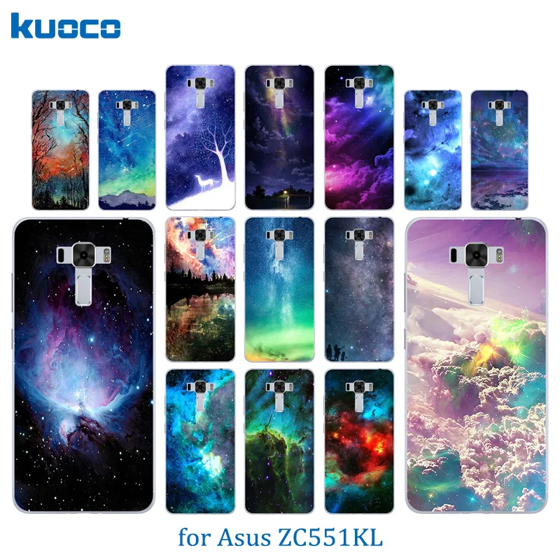 For Asus Zenfone 3 Laser ZC551KL Phone Case Starry Sky Pattern Coque Soft Silicone Luxury Funda |