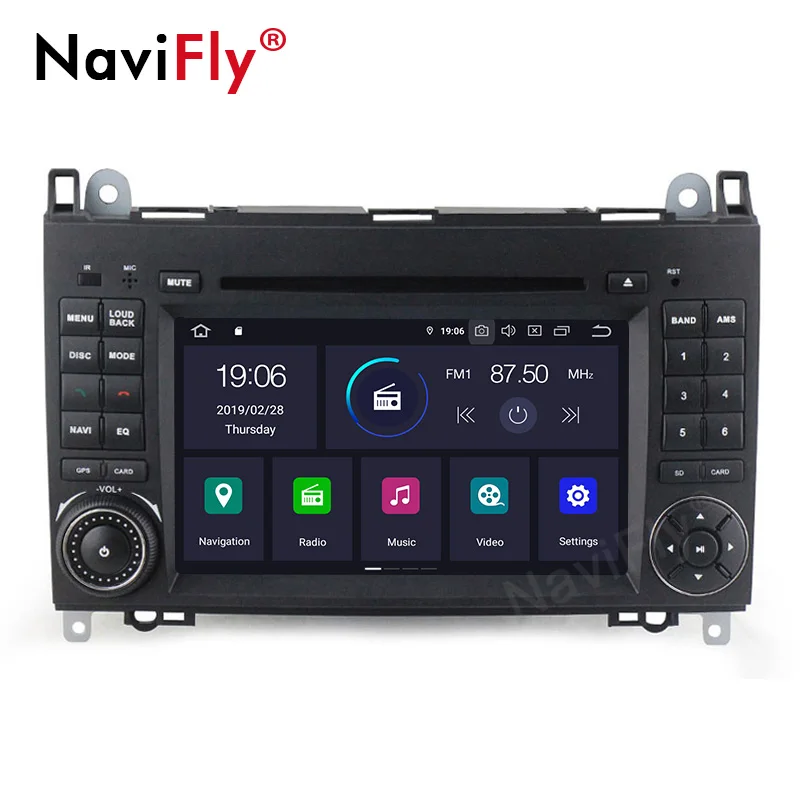 Top Free shipping!7"2din android9.0 Car multimedia Player for Mercedes Benz B200 A B Class W169 W245 Viano Vito W639 Sprinter W906 3
