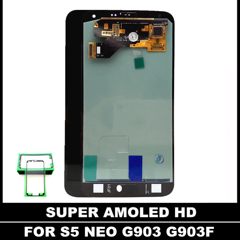 

AMOLED LCDs Display For Samsung Galaxy S5 Neo G903 G903F Phone LCD Touch Screen Digitizer Assembly Replacement Free Sticker