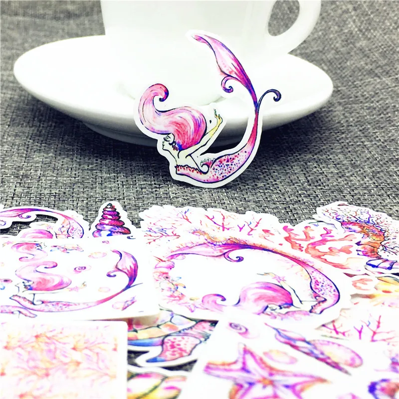20 pcs Marine life Sticker Creative Personality Waterproof kids toys Laptop for Finger Skateboard Car Styling Dec | Дом и сад