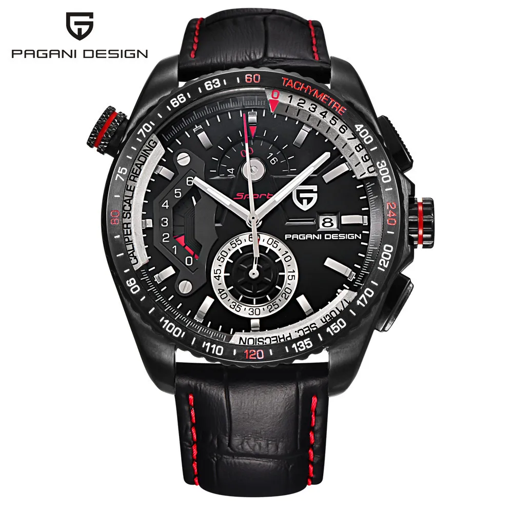 PAGANI DESIGN Luxury Brand Sport Watches Quartz Stainless Steel Full Watch Men's Watch / CX-2492C