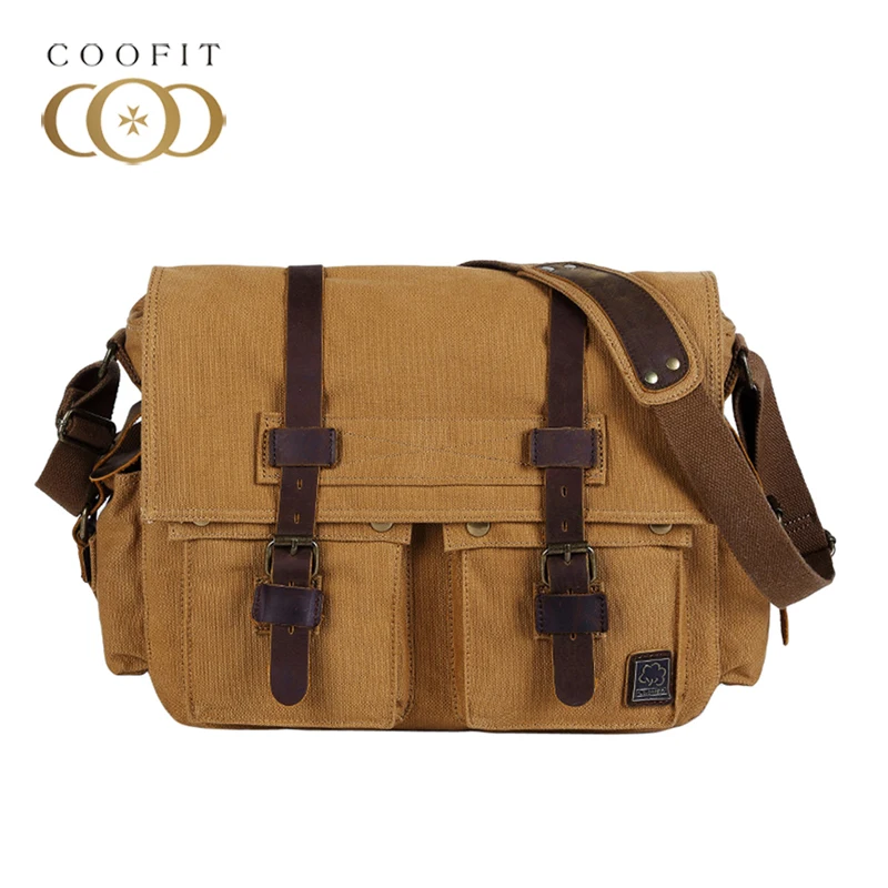 

2018 Retro Canvas Men Male Crossbody Bag Large Capacity School Bag For College Student Vintage Laptop Messenger Shoulder Bag Boy