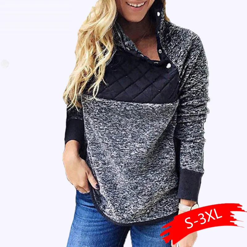 

Winter Faux Fur Oversized Hoodies Women Autumn Patchwork Warm Soft Plush Turtleneck Sweatshirts Plus Size