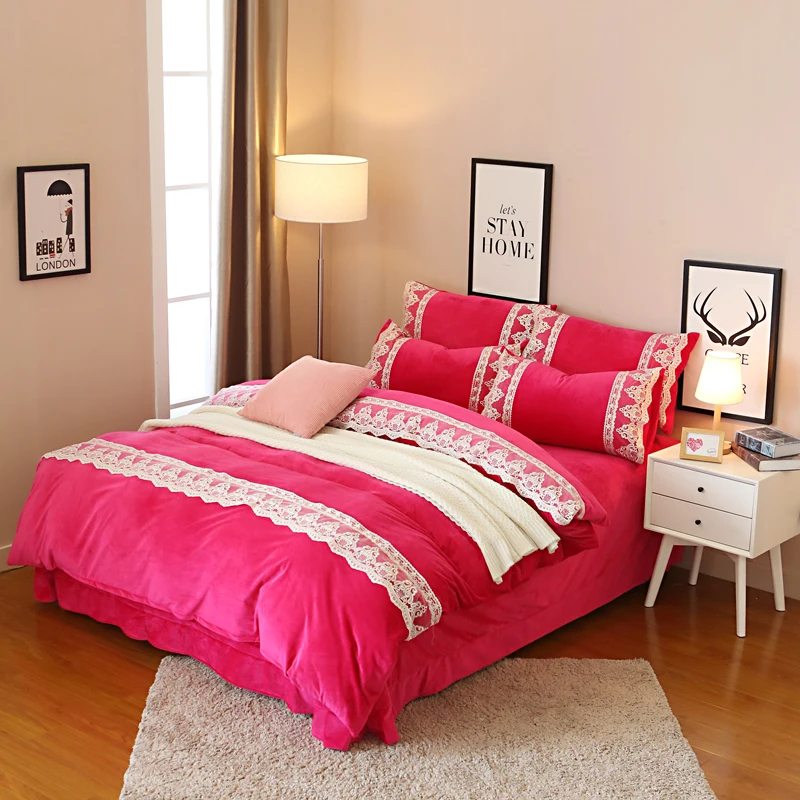 crystal velvet bedding set lace duvet cover comfortable crystal velvet bedding set lace duvet cover comfortable