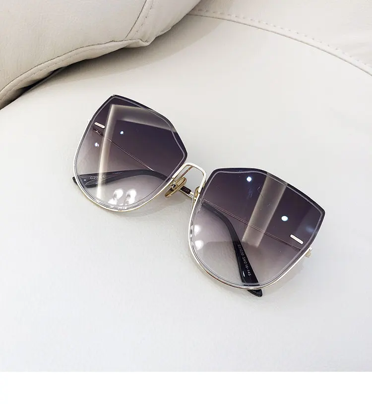 Модный кошачий глаз женские солнцезащитные очки Брендовые дизайнерские Роскошные Винтажные Солнцезащитные очки большая полная оправа женские очки UV400