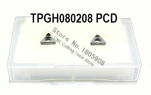 Free shipping 2PCS TPGH080208 PCD Diamond inserts Carbide Milling Inserts CNC Insert Turning tool insert | Инструменты