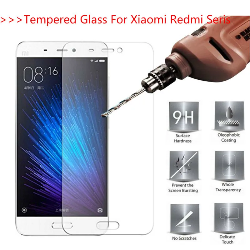 9 H закаленное Стекло Экран протектор для Xiaomi 4 4C 5 5S Mi4 Mi4C Mi5 Mi5S Redmi 4A 3 pro S Note 4x4x3 SE