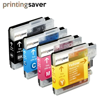 

4pcs LC1100 LC980 Compatible Ink Cartridge for Brother DCP-145C 165C 195C 197C 385C 585CW 6690CW MFC-250C 290C 490CW 5890CN