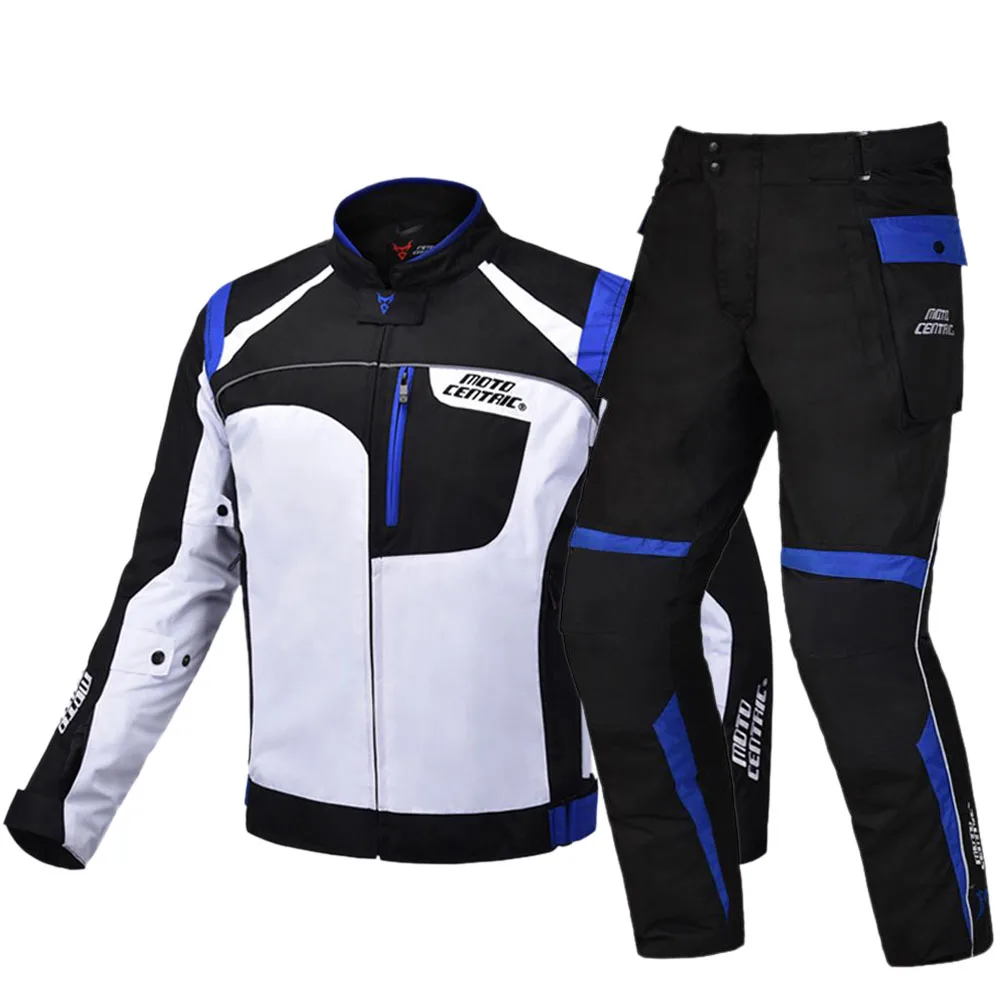 Motorcycle Jacket Sets Men Waterproof Windproof Moto Jacket Pants Riding Racing Motorbike Clothing Protective Gear Motorcycle Jacket Sets Men Waterproof Windproof Moto Jacket Pants Riding Racing Motorbike Clothing Protective Gear
