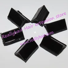 1000 шт. Кератиновый клей V наконечник кератин черный(Пальчиковый протцетер* 2 термозащита* 2 и зажим* 1 бесплатно