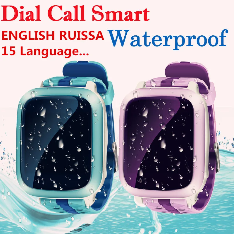 1 DS18 Waterproof Boys Girls GPS Tracking Smart Watch WiFi Locator Tracker SOS SMS Healthy Fitness Smart Watch for Childen Gifts