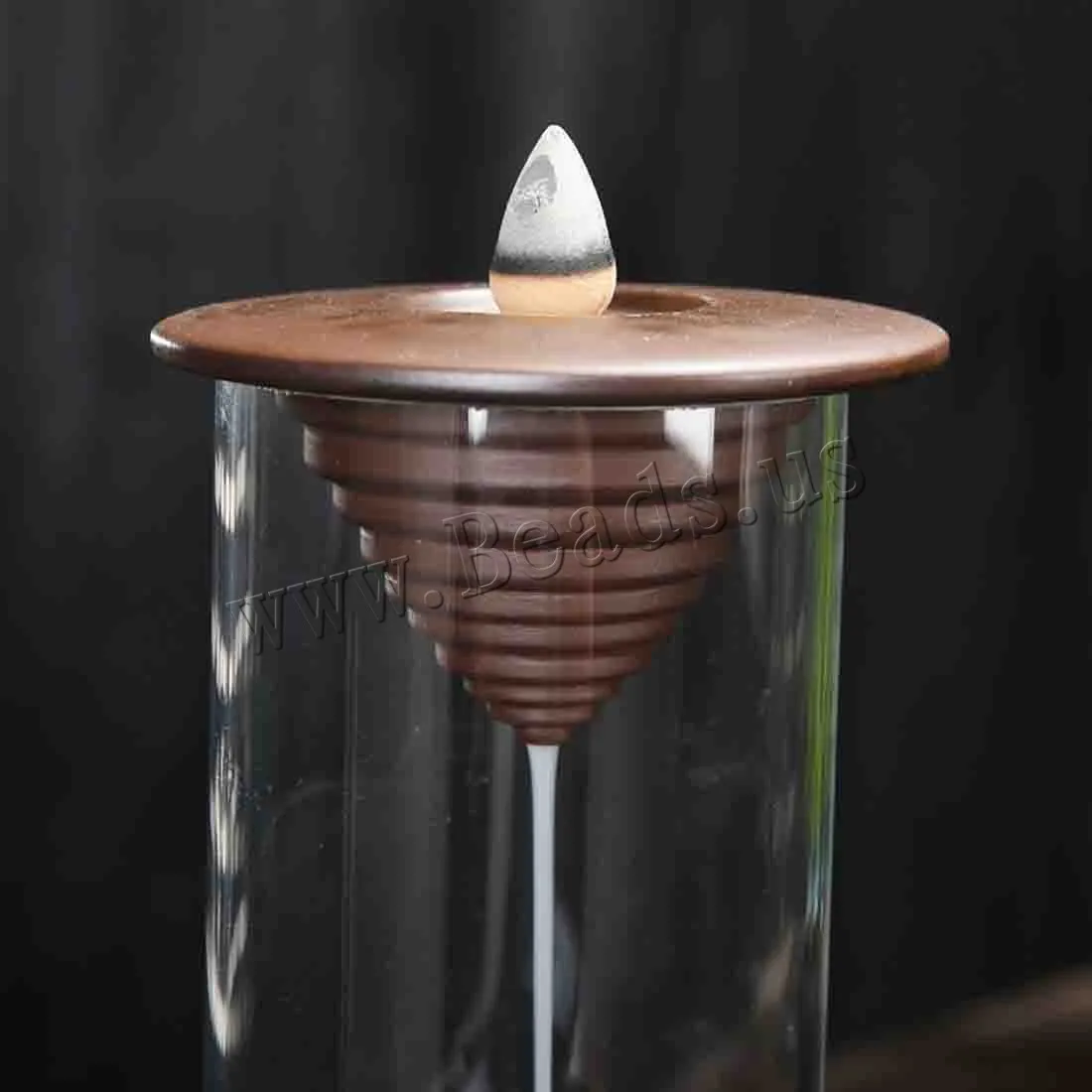 Creative Hourglass Shape Backflow Incense Burner Smoke Waterfall Censer Aromatherapy Furnace Holder Use In Home Office Teahouse