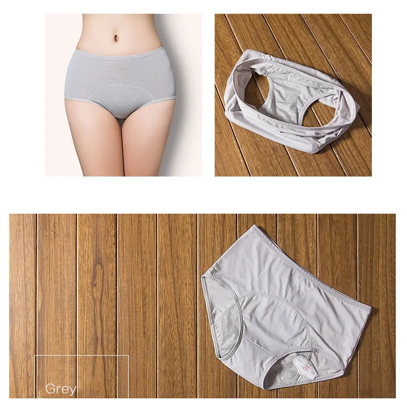 Meijunter Femmes Grande Taille Période Culottes Anti-Fuite Menstruelle Postpartum Slips Taille Haute Stretch Underwear