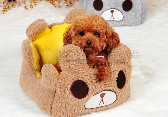 Dicuci Lucu Kartun Beruang Coklat Kecil Kucing Anjing Sofa Bed Mat