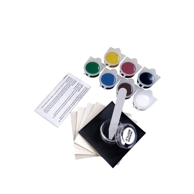 

MOONBIFFY Newest Auto Car Seat Sofa Coats Holes Scratch Cracks Rips No Heat Liquid Leather Vinyl Repair Kit Leather Repair Tool