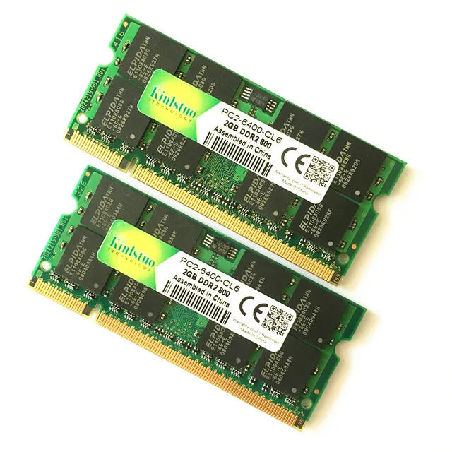 Best Offers Kinlstuo DDR2 2GB 800MHz rams ddr2 4gb 667MHz memory 1GB 533MHz full compatibility for ddr2  laptop 