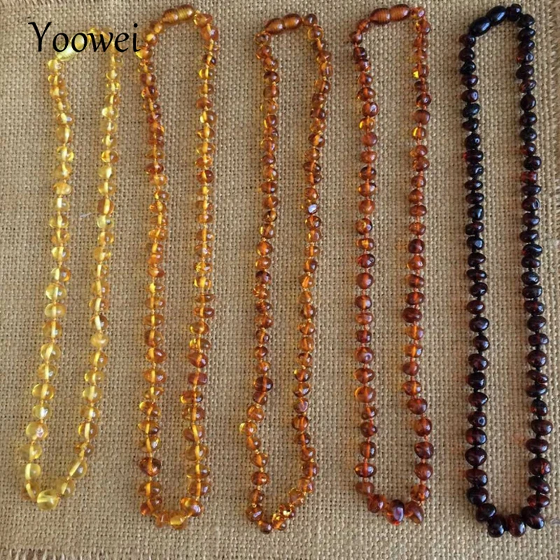 HTB1c9lNorsTMeJjSszgq6ycpFXal Yoowei Wholesale Natural Baltic Amber Necklace for Baby Adult 100% Real Irregular Baroque Amber Original Amber Baby Chip Jewelry