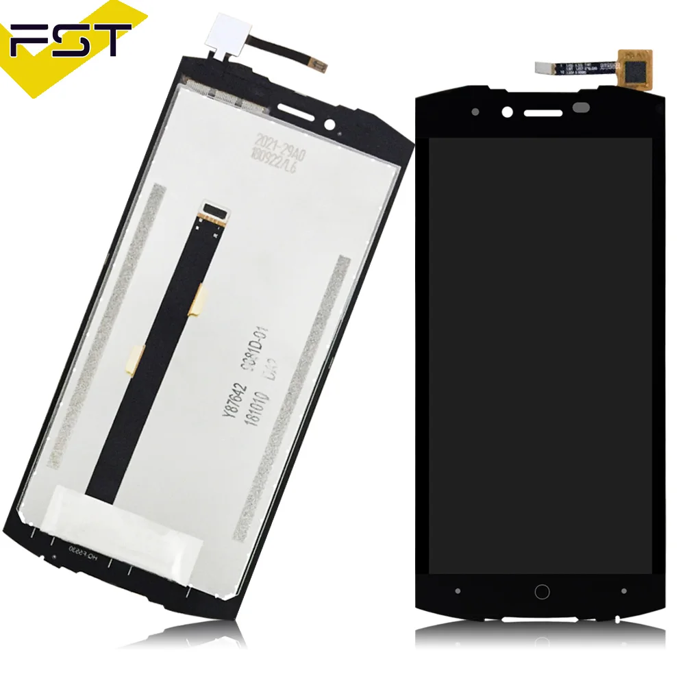 5.5 ''For Doogee S55 شاشة الكريستال السائل + شاشة تعمل باللمس الجمعية إصلاح جزء 5.5 بوصة ملحقات الهاتف ل Doogee S55 الهاتف المحمول جزء