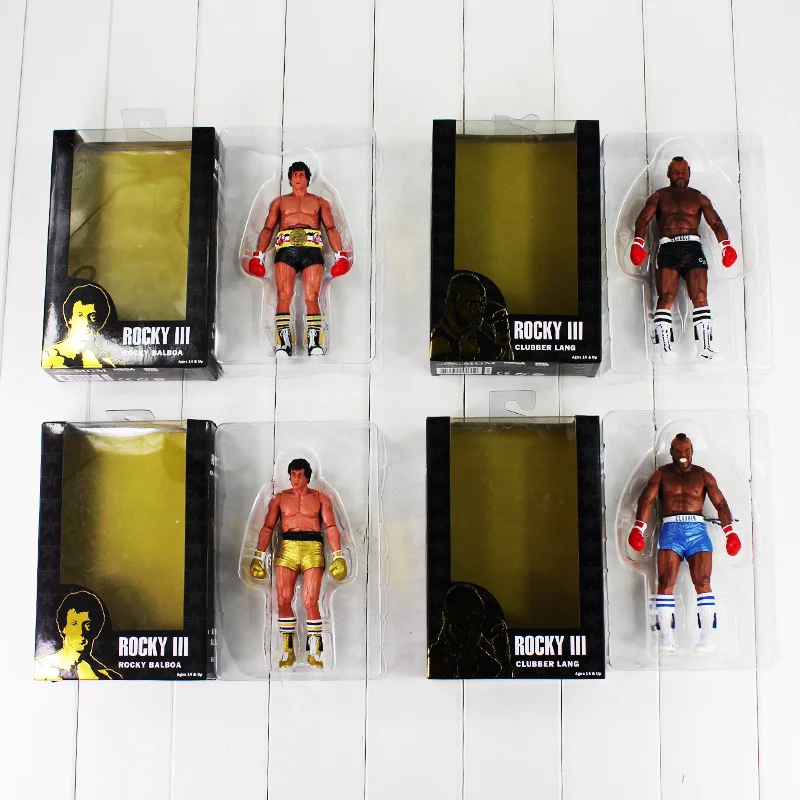 

18cm NECA Rocky III ROCKY BALBOA CLUBBER LANG 40th Anniversary PVC Action Figure Collectible Model Toy