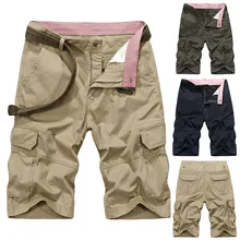 Шорты мужские летние на открытом воздухе чистый цвет плюс размер мульти-Комбинезон С Карманами Шорты Spodenki короткие Masculino Pantalones Cortos