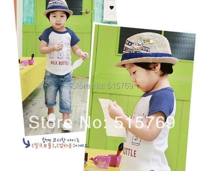 

Promotions!!Wholesale Kid's Sun hats/ children hat/kid cap/ Fashion hat/boy and girl cap/jazz cap top hat
