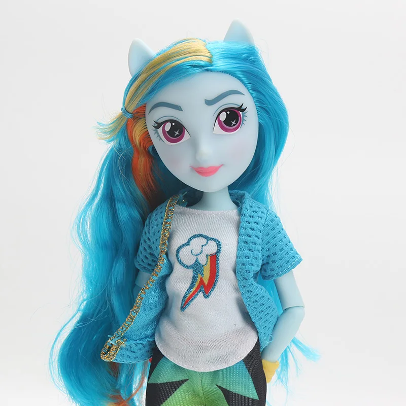 Игрушки My Little Pony Equestria Girls Rainbow Dash Флаттершай Сумерки ПВХ фигурки пони Классический Стиль Коллекция кукол