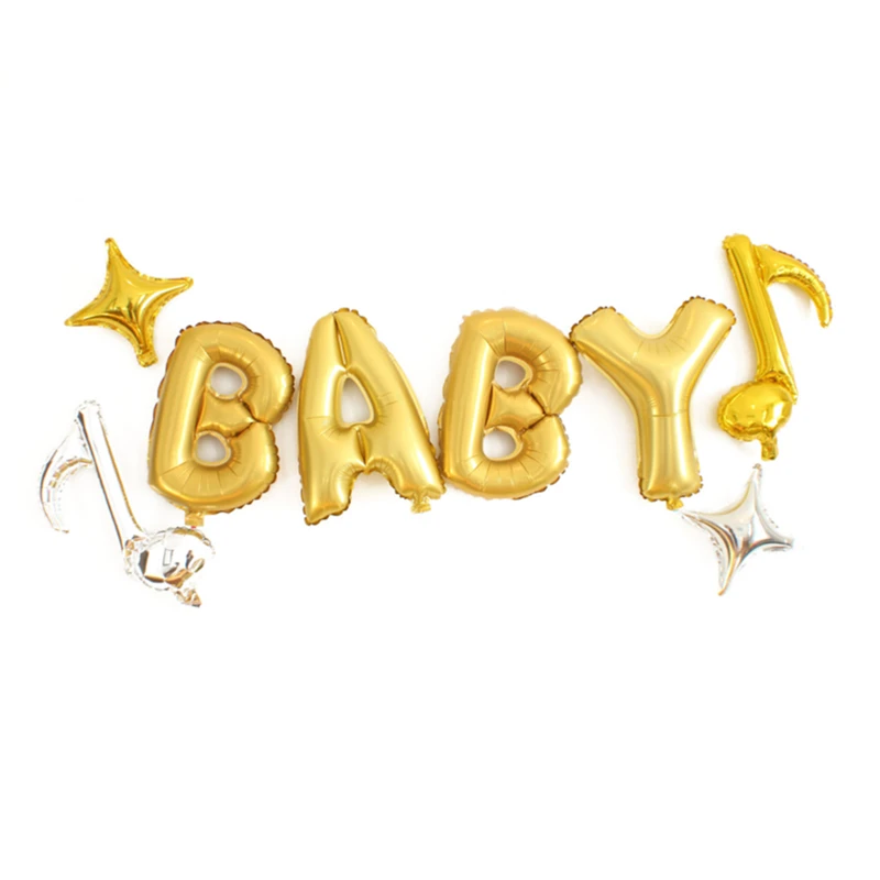 baby shower balloon letters