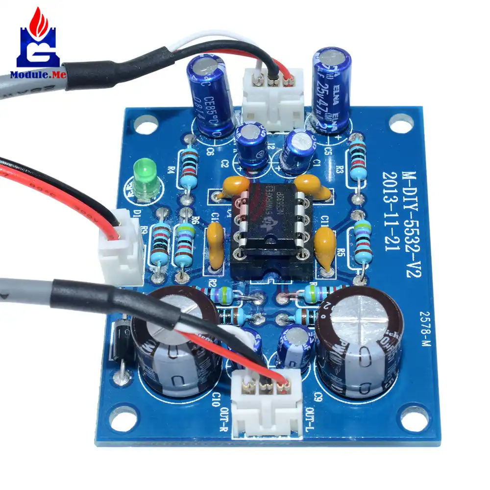 thumbnail image 2 of AU-10X NE5532 Audio Preamplifier Headphone Pre Board Gain 20Db 3 2 of 14