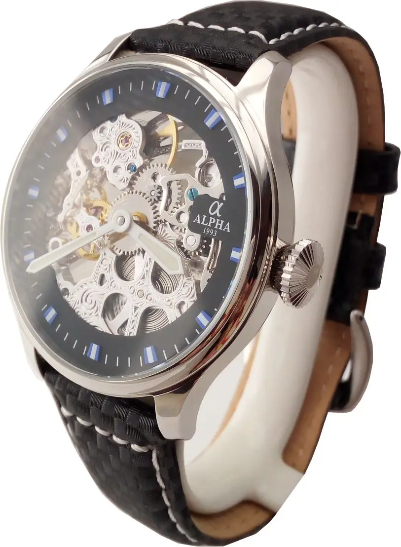 

manual winding skeleton mechanical watch