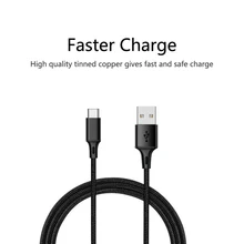High-quality Nylon Braided Type-C Data Cable Fast Charge Stable Data Transmission Charging Cable for Samsung Xiaomi