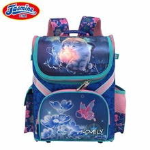 JASMINESTAR Grado 1-3-5 Princesa de La Muchacha Mochila Escolar Nuevo Niños Gato de la Historieta Niños Mochila Mochila Ortopédica para Las Niñas