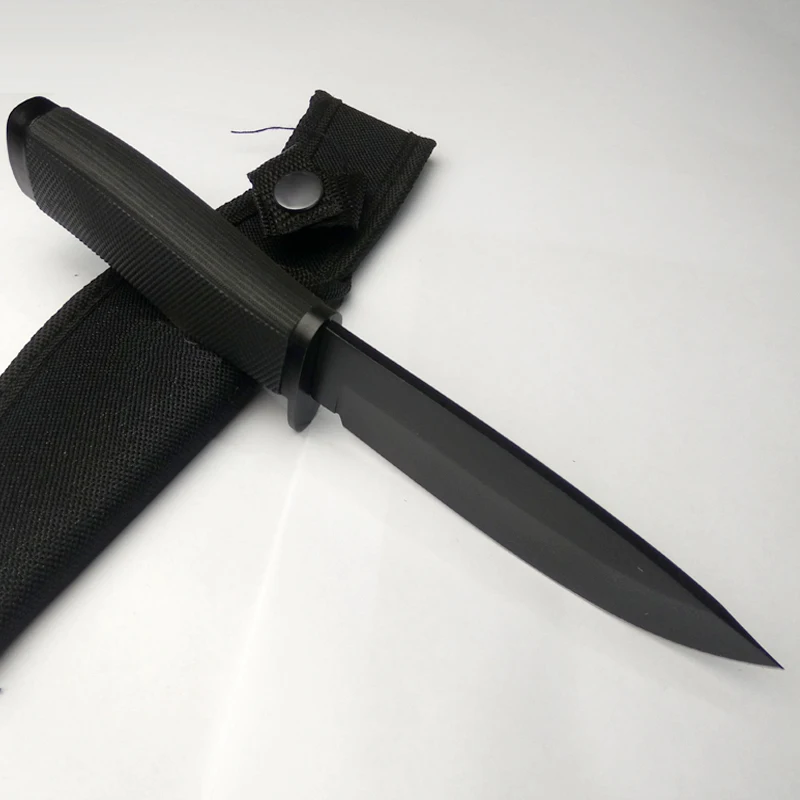 Фирменный прямой нож, нож с фиксированным лезвием, Походный нож, нож для выживания на открытом воздухе, универсальные карманные инструменты, EDC+ ABS оболочка SDIYABEIZ
