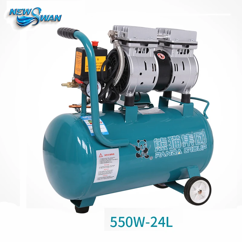 Oil - free Air Compressor High - pressure Gas Pump Spray Woodworking Air compressor small pump  550W24L