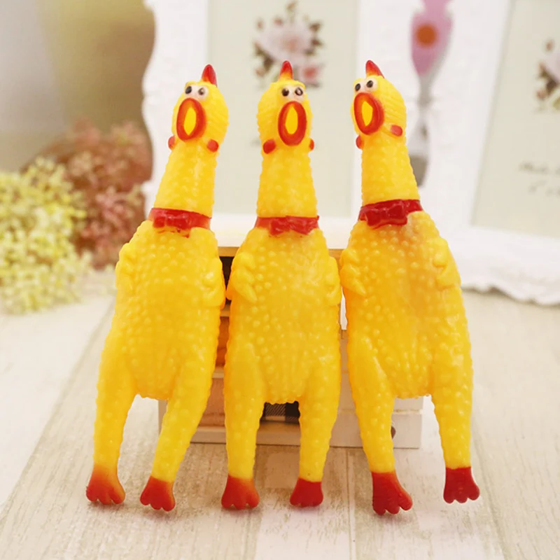 

Trumpet Chicken Screaming Chicken/ Vent Chicken Pet Rubber Sounding Toy Interactive Pet Dog Chihuahua Teddy Games Toy Length17cm